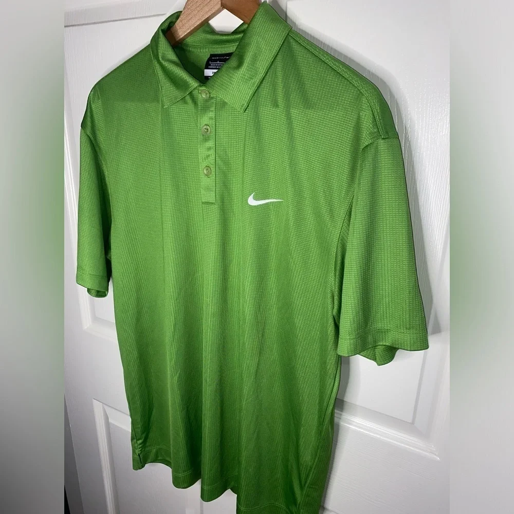 Nike Golf Athletic Polo Shirt, Rich Green, Men’s Size L, DRI-FIT